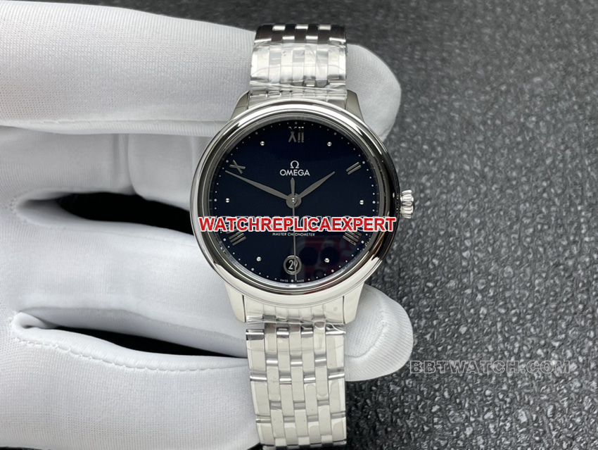 VS Factory Omega De Ville 434.10.34.20.03.002 Damen-1:1-Superklon, blaues Diskus-Zifferblatt. Aktuelles Video