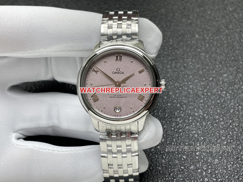 VS Factory Omega De Ville Damen 1:1 Super Clone Pink Plate mechanische Replikuhr