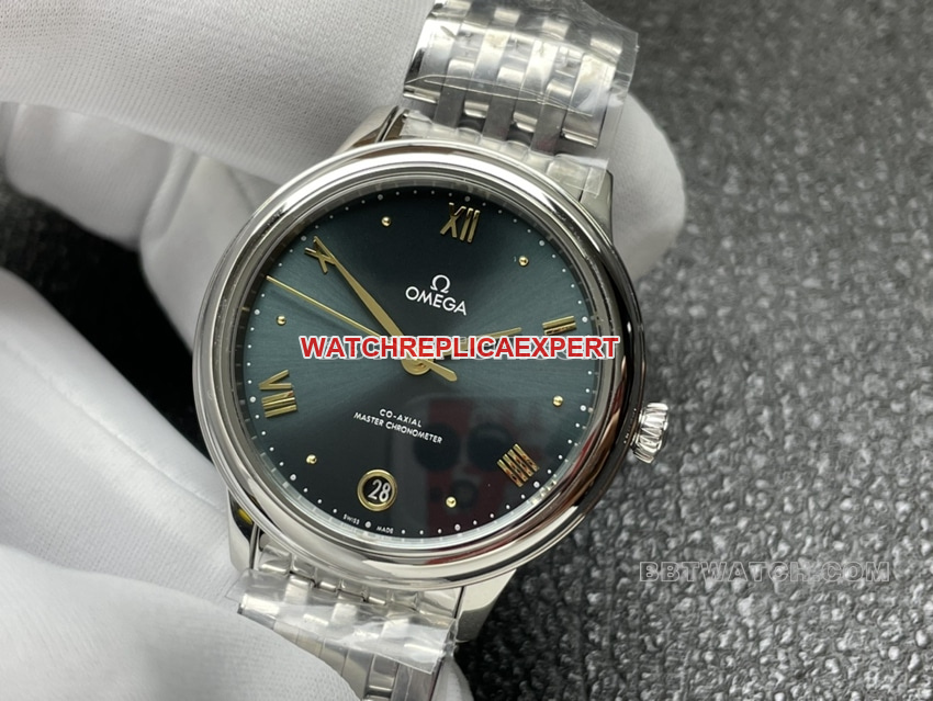 VS FactoryOmega De Ville super clone pine green dial434.10.34.20.10.001front live photo