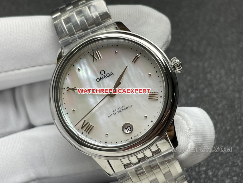VS FactoryOmega De Ville top-tier 1:1high-quality Collectwhite mother-of-pearl plate 434.10.34.20.05.001front live photo