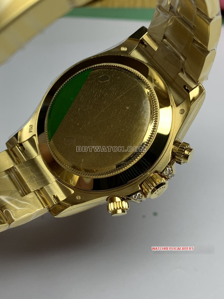 RolexDaytonatop-tier Collectdiamond bezelellow goldsteel bracelet caseback live photo