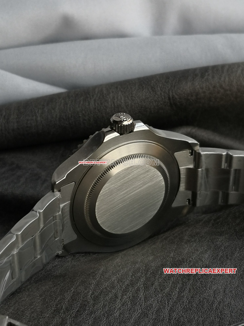 TW+ factory Rolex Yacht-Master 1:1super cloneblack dial42mmsteel bracelet caseback live photo
