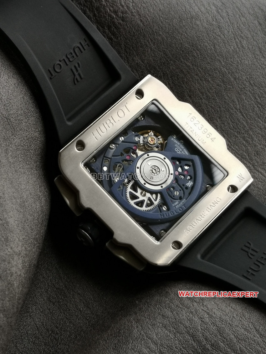 BBF factory Hublot watch super clone hollow plate blue ceramic bezel821.NL.5170.RXcaseback live photo