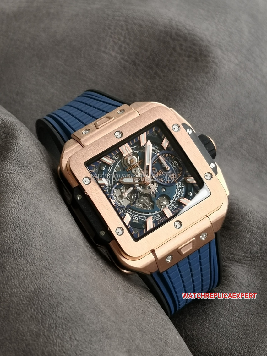 BBF factory Hublot watch 1:1top-tier replica hollow plate Wangjin 821.OX.5180.RXfront live photo