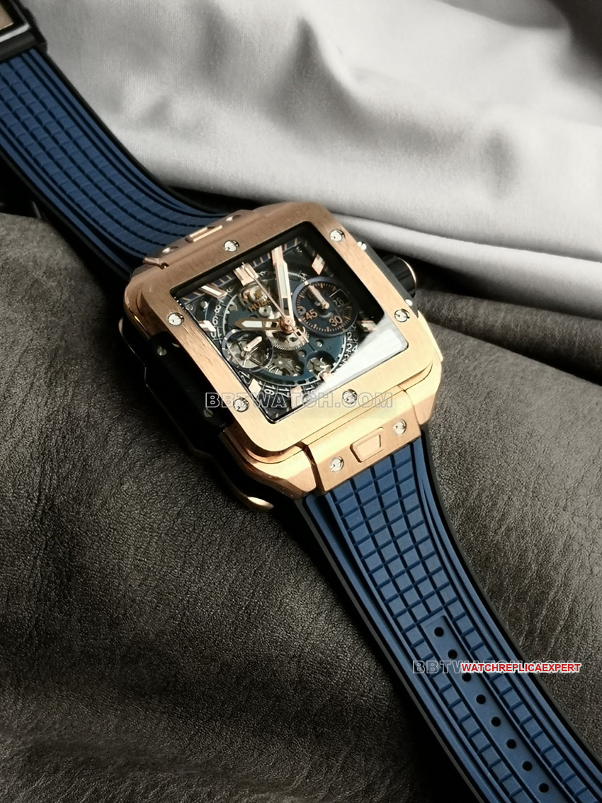 BBF factory Hublot watch 1:1top-tier replica hollow plate Wangjin 821.OX.5180.RXfront live photo