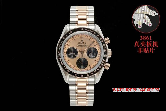 Omega Herrenuhr 1:1 Super Clone Speedmaster Roségold Zifferblatt 310.20.42.50.99.001 Aktuelles Video