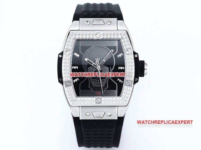 Hublot TW Factory 1:1 Super A Super Clone 2024 New Skull and Hourglass Applique Pattern Dial Mechanical Rubber Models
