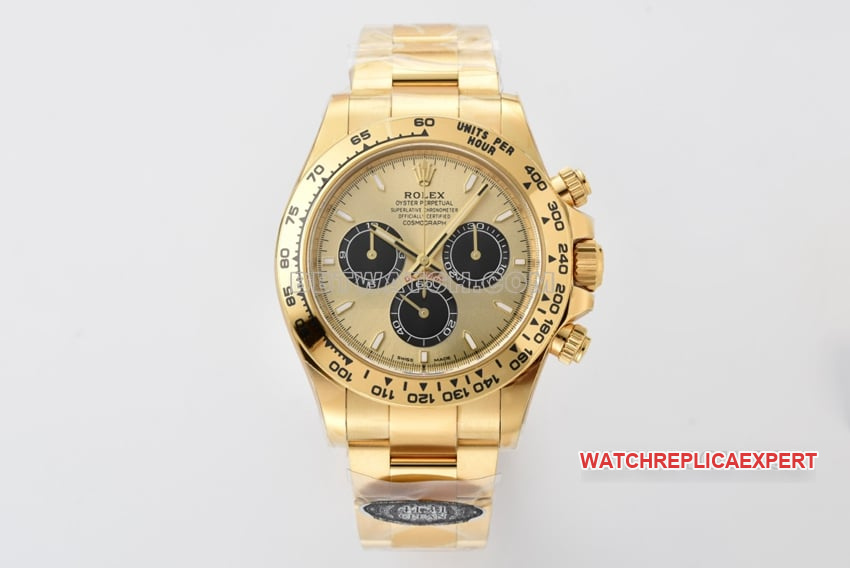 Rolex C Factory Daytona 2024 New Gold 4131 Mechanical Movement Steel Strap Top-Quality 1:1 Replica