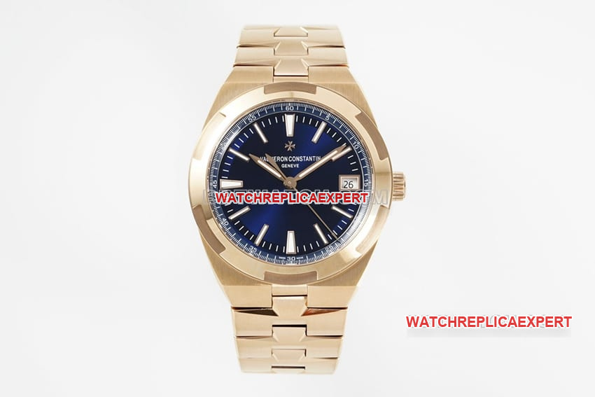 PPF Vacheron Constantin Overseas 4500V Rose Gold Version 2024 New Blue Disk Mechanical Watch, 1:1 Imitation