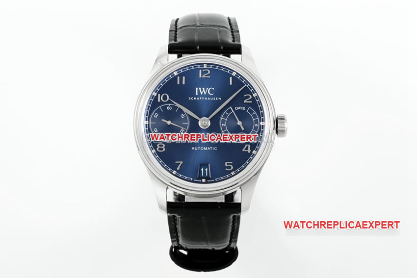 APS 2024 New IWC Portuguese Seven-Day Power Reserve Blue Dial Mechanical Watch IW501704