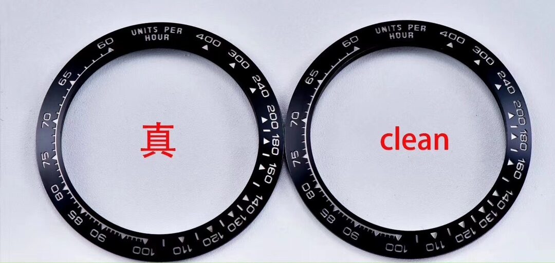 Clean Factory Ditonner ceramic ring platinum scale replica vs authentic Rolex comparison guide