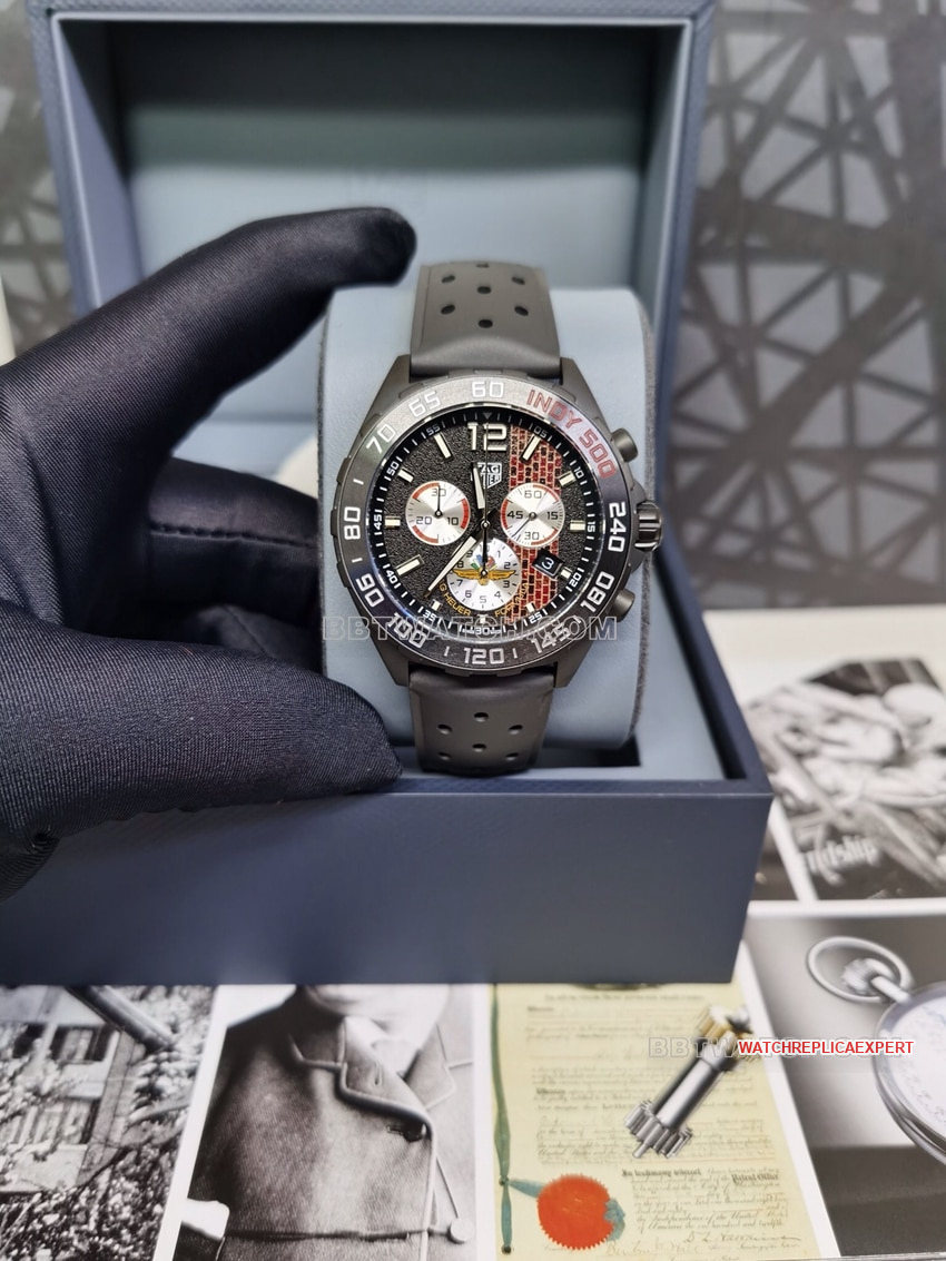 Tag Heuer F1 Original Factory Super A Super Clone mechanische Uhr mit strukturiertem Zifferblatt CAZ101AD FT8024