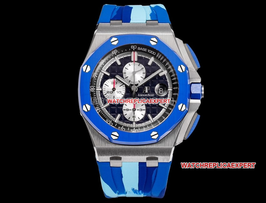 TW Factory Audemars Piguet Royal Oak Offshore Top 1:1 Replica Blue Dial Mechanical Rubber Model 26400 Audemars Piguet