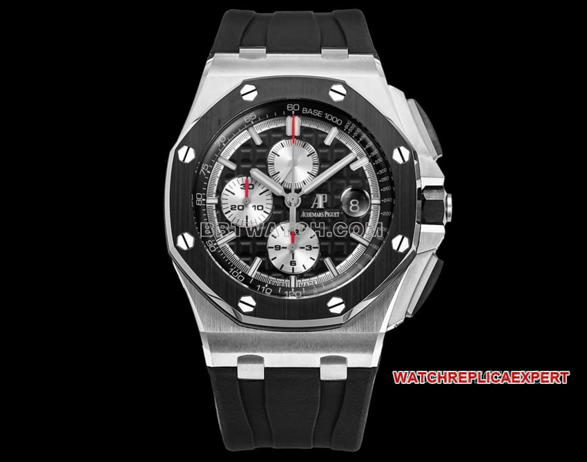 TW Factory Audemars Piguet Royal Oak Offshore Top Replica Dark Grey Dial Rubber Strap Mechanical Watch 26400 Audemars Piguet