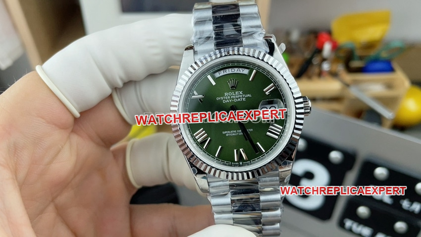 Rolex GM Factory Rolex Day Date Super A Super Clone Green Dial Mechanical Watch m228236-0008