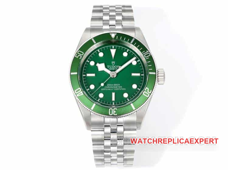 Tudor Black Bay 3T Biwan 79230G Super Clone Green Dial Mechanical Steel Bracelet 41mm