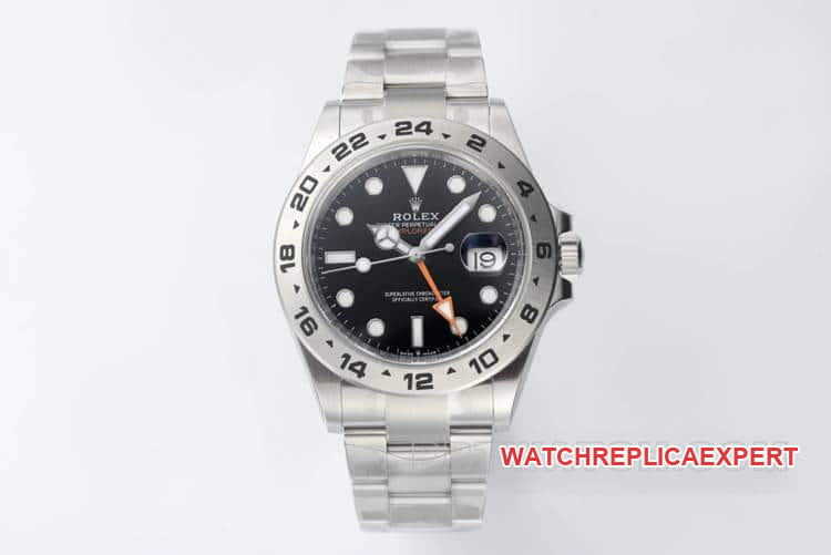 Clean Rolex Explorer 1:1 Super A super clon Esfera negra Correa de acero mecánica 226570