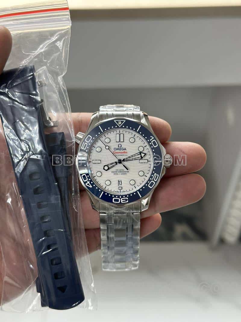 Omega VS Seamaster 1:1 Super A super clon Reloj mecánico con esfera blanca 522.30.42