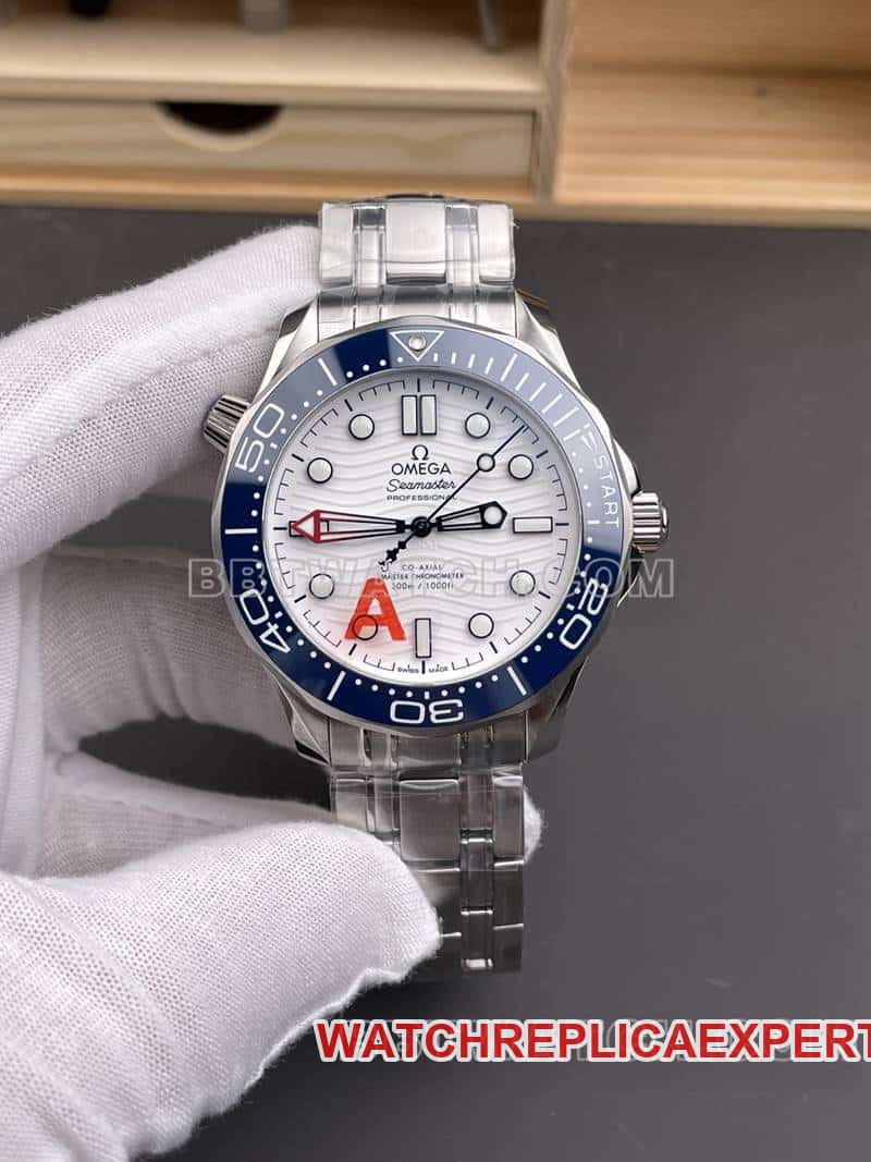 Omega VS Seamaster 300 210.30.42 Esfera Blanca Reloj Mecánico de VS Factory, Súper Clon One-to-One V4 Movimiento 8806