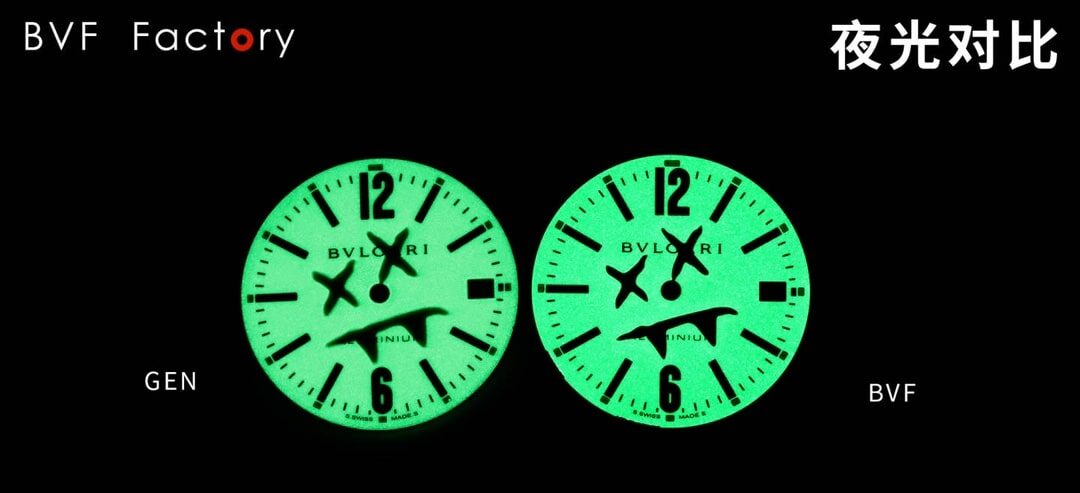 Bvlgari 103539 White Dial Replica by BVF Factory: Genuine vs Fake Comparison with Aluminum Case