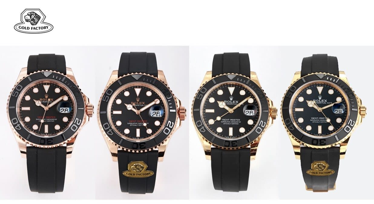 Gold factory Rolextop-tier replica watch Yacht-Master 226658 genuine and fake comparison evaluation appearance live photos
