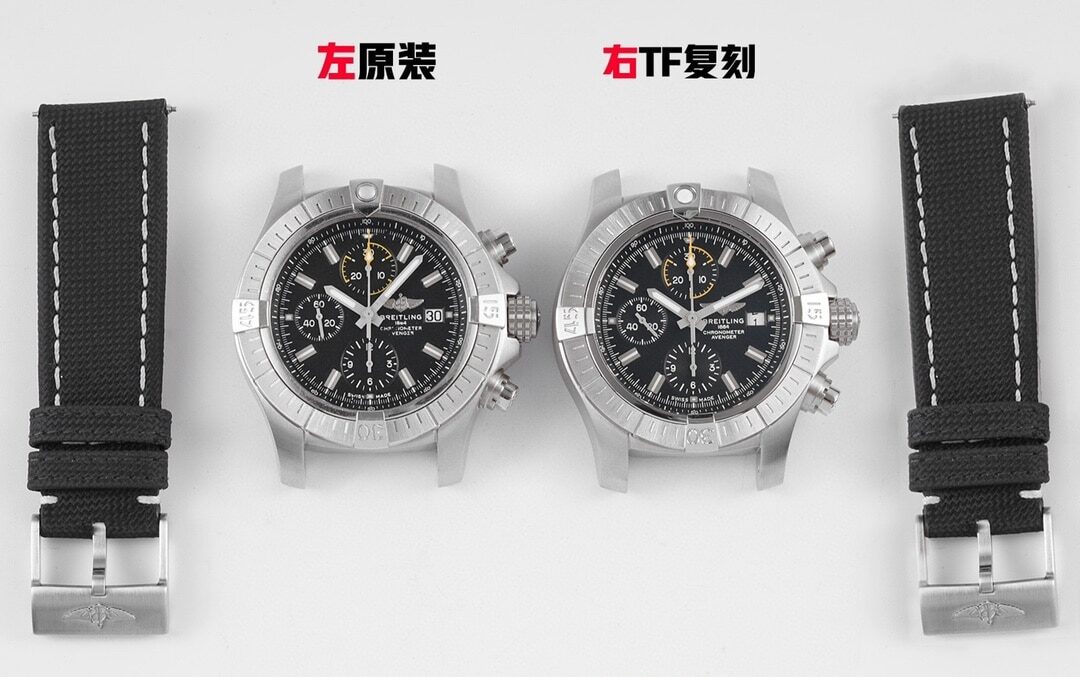 TF Factory A13317101B1X2 Breitling Avenger Black Dial Authentic vs Replica Evaluation with Top-Tier Workmanship Analysis
