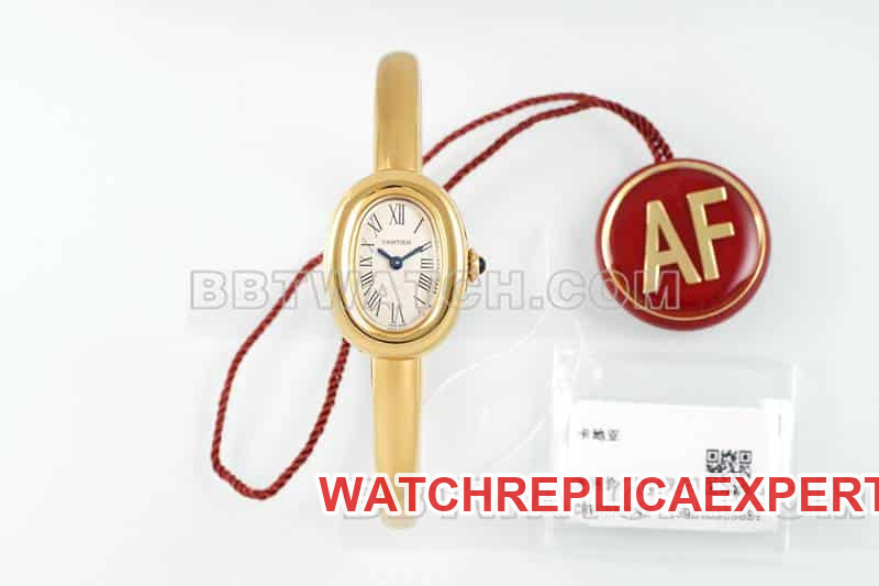 Cartier WGBA0018 AF Factory Bathtub 1:1 Super Clone Gold Quartz Watch