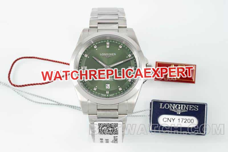 AF Factory Longines Conquest Top Collect34mm Green Dial Mechanical Watch L3.430.4.07.6