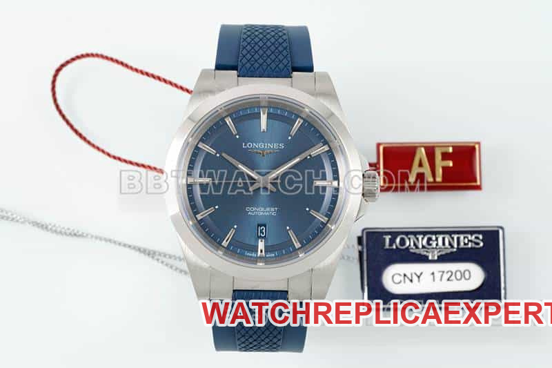 AF Factory Longines Conquest One-to-One Super Clone Blue Dial Mechanical Rubber Model L3.830.4.92.9