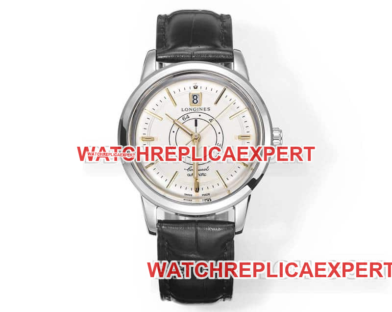 AD Factory Longines Classic CollectOriginal Factory Super Clone Guillochiertes Zifferblatt, mechanisches Lederarmband L1.648.4.78.2