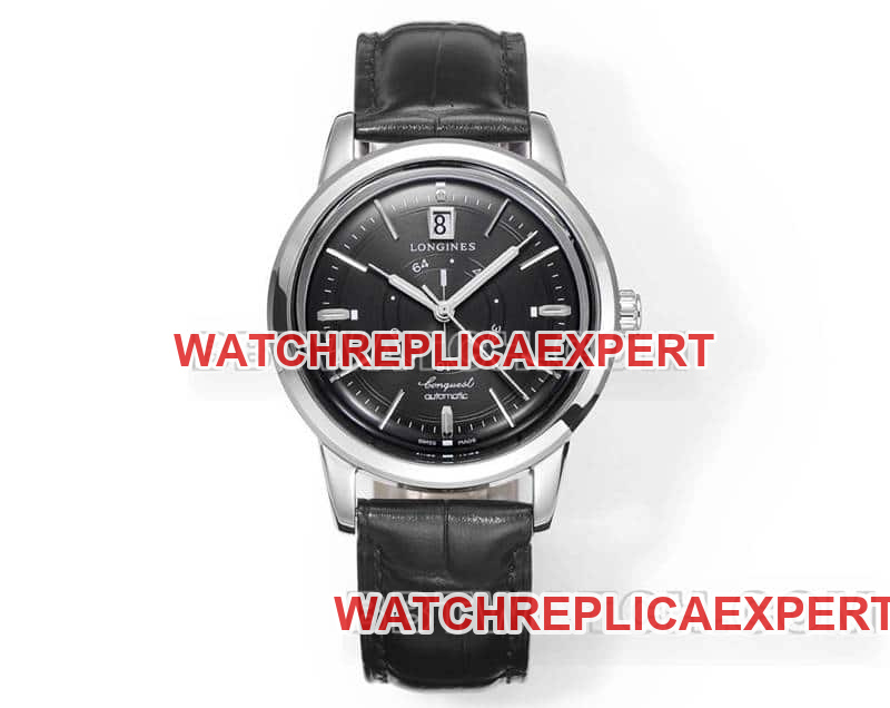 AD Factory Longines Classic CollectOne-to-One Super A mechanische Armbanduhr mit schwarzem Zifferblatt, Modell L1.648.4.52.2