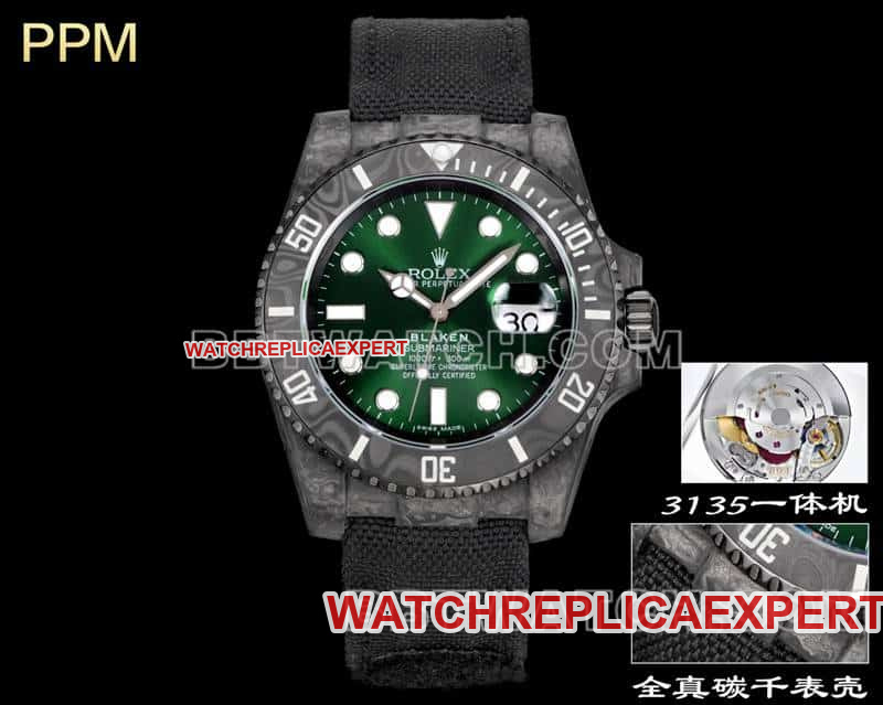 Rolex Submariner PPM Factory Green Dial Carbon Fiber 3135 Automatic Super Clone Watch