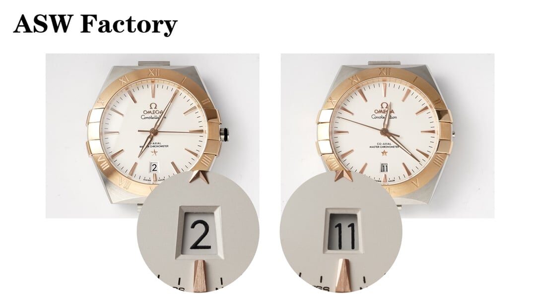 Omega ASW Factory Constellation Silver White Plate 131.20.39 Fifth Generation Authentic vs Replica Detailed Breakdown