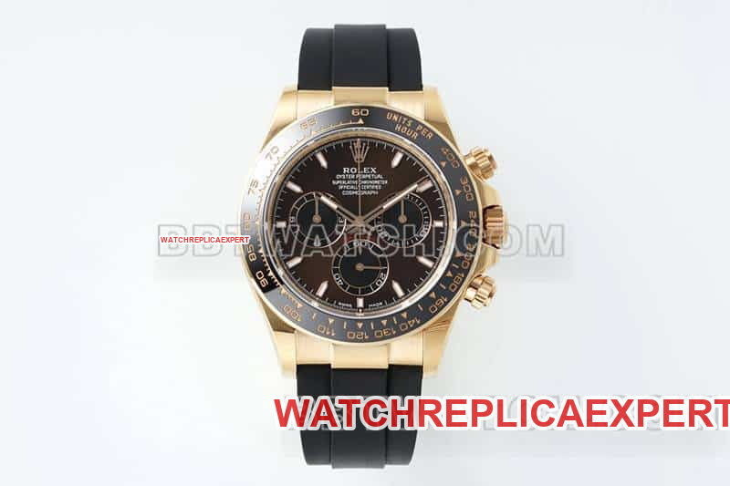 Rolex APS Factory Daytona 116515 Super Clone Brown Dial Rose Gold Mechanical Rubber Model