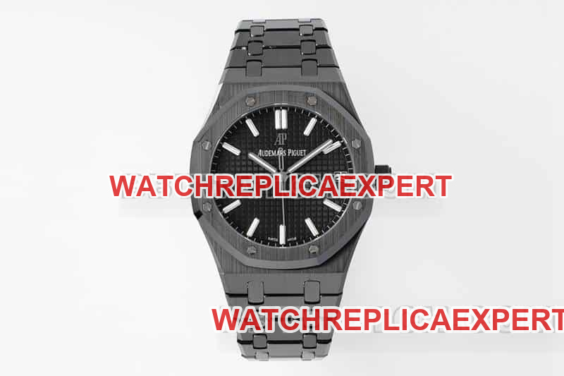 Audemars Piguet APS Factory Royal Oak 15500 1:1 Super A Black Dial Black Ceramic Mechanical Watch