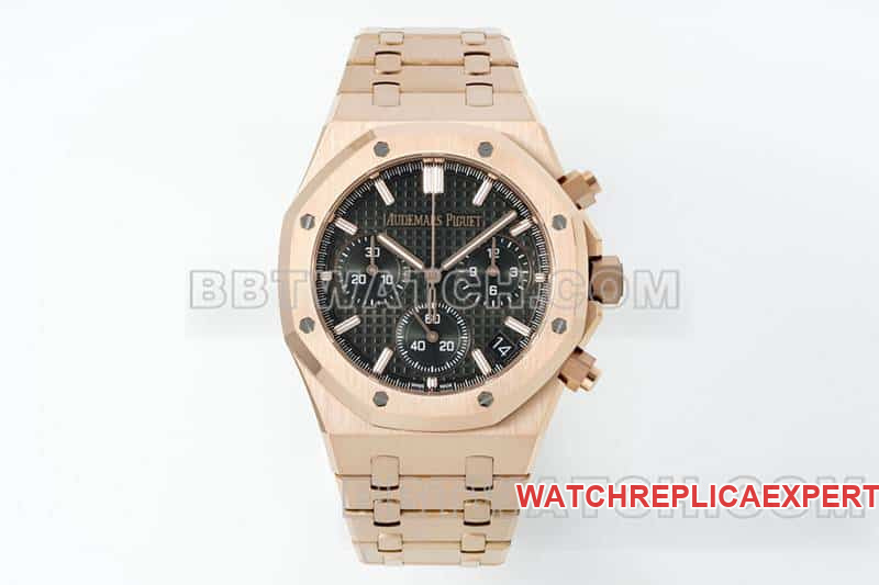 APS Factory Audemars Piguet Royal Oak 1:1 Super A Replica Dark Green Dial Rose Gold Mechanical Watch 26240