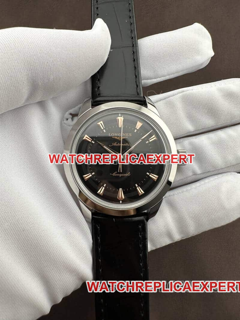 AF Factory Longines Conquest One-to-One Super Clone Black Dial Mechanical Strap Model L1.649.4.52.2