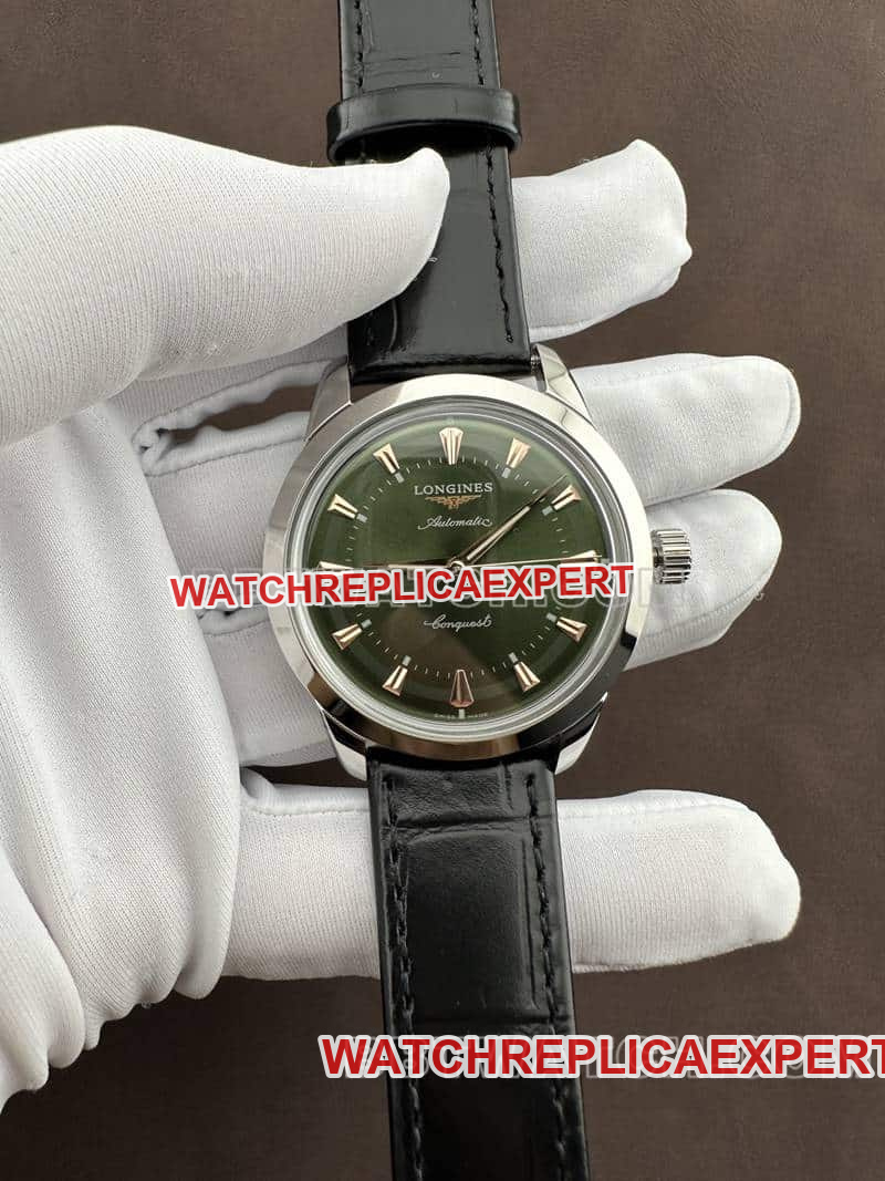 AF Factory Longines Conquest Eins-zu-eins-Replikmodelle mit mechanischem Armband und grünem Zifferblatt
