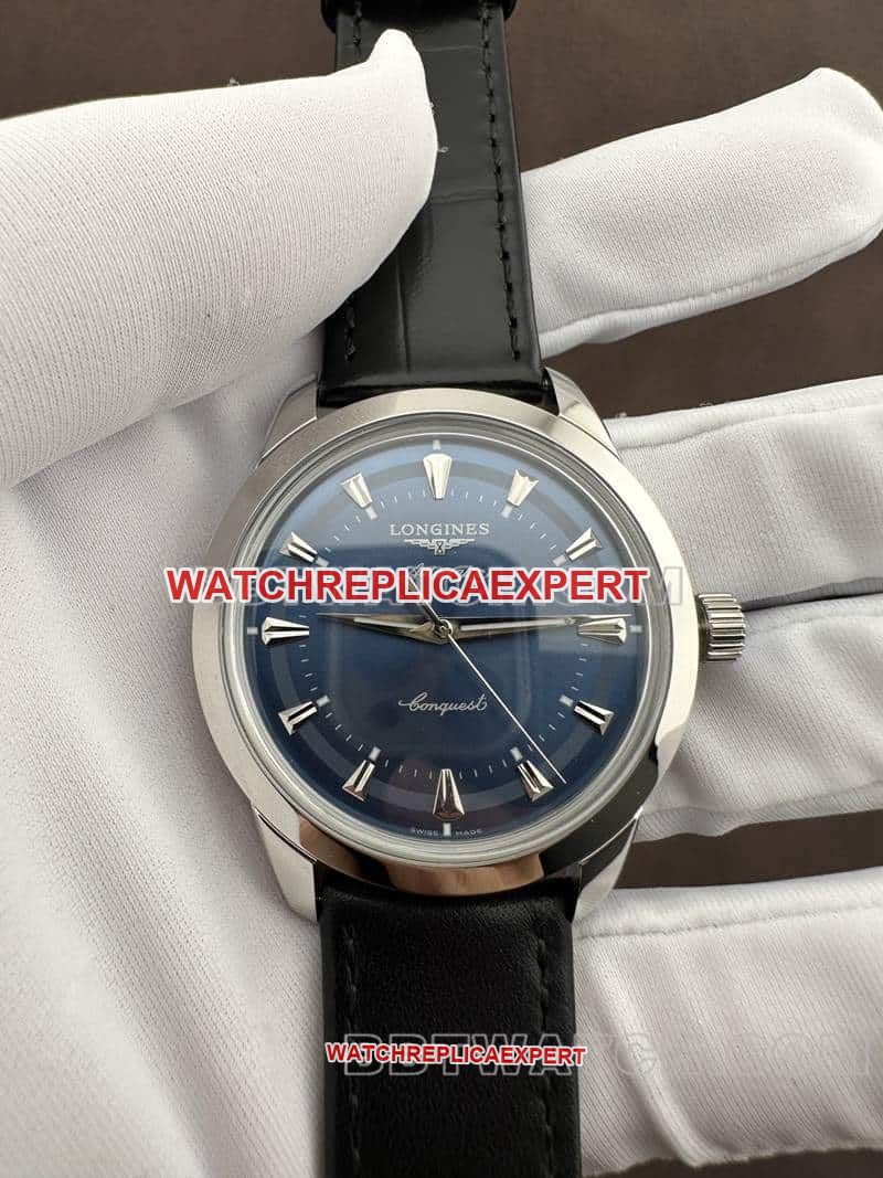 AF Factory Longines Conquest Modell mit blauem Zifferblatt und feinem mechanischen Armband im Eins-zu-Eins-Stil