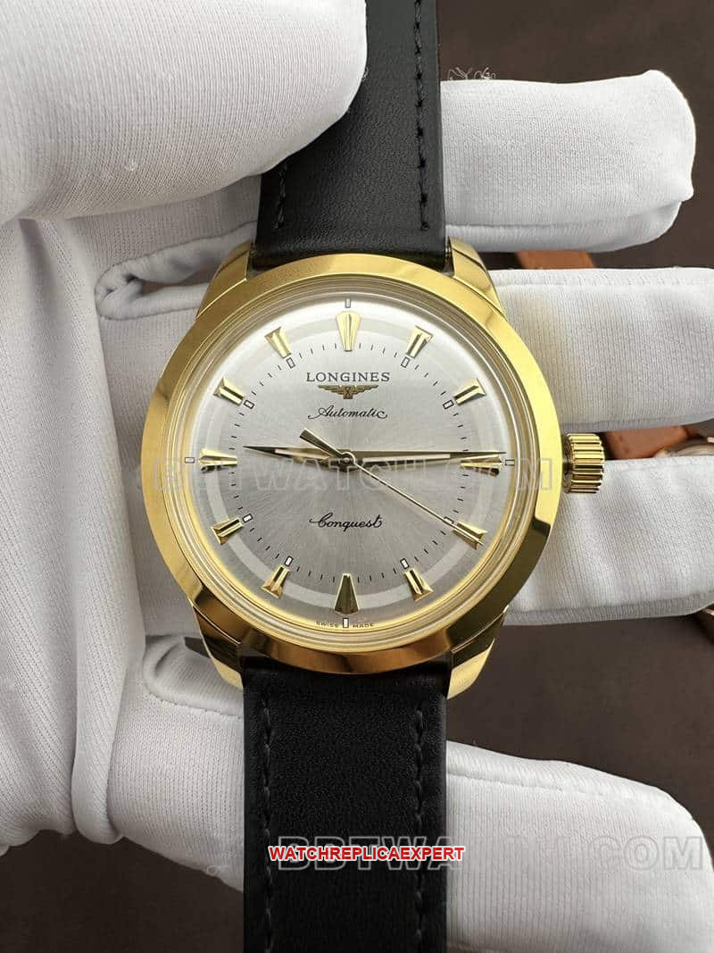 AF Factory Longines Conquest Top Replica Silver-White Dial Gold Mechanical Strap Model