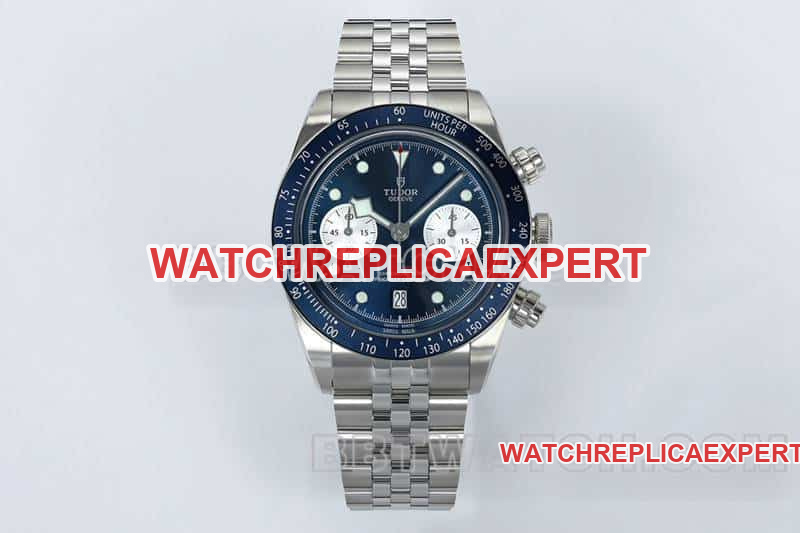 Tudor M79360 ZF Biwan Blue Dial Chronograph Mechanical Steel Bracelet high-quality Quality Model