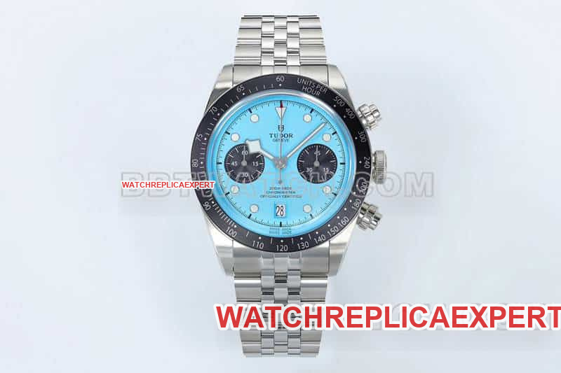 Tudor ZF M79360 Biwan Top 1:1 super clone Cadran Bleu Chronomètre Mécanique Bracelet Acier 41mm