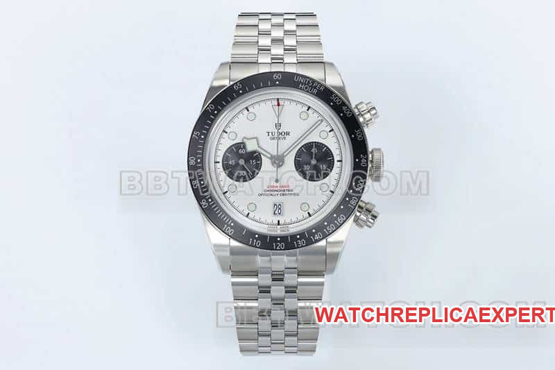 Tudor M79360 ZF Blue Bay Biwan Top Replica White Dial Chronograph Mechanical Steel Strap Model