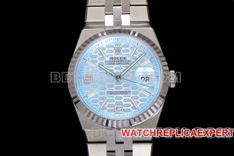 Rolex ES Factory de alta qualidade 1:1 réplica relógio mecânico com mostrador azul 127236
