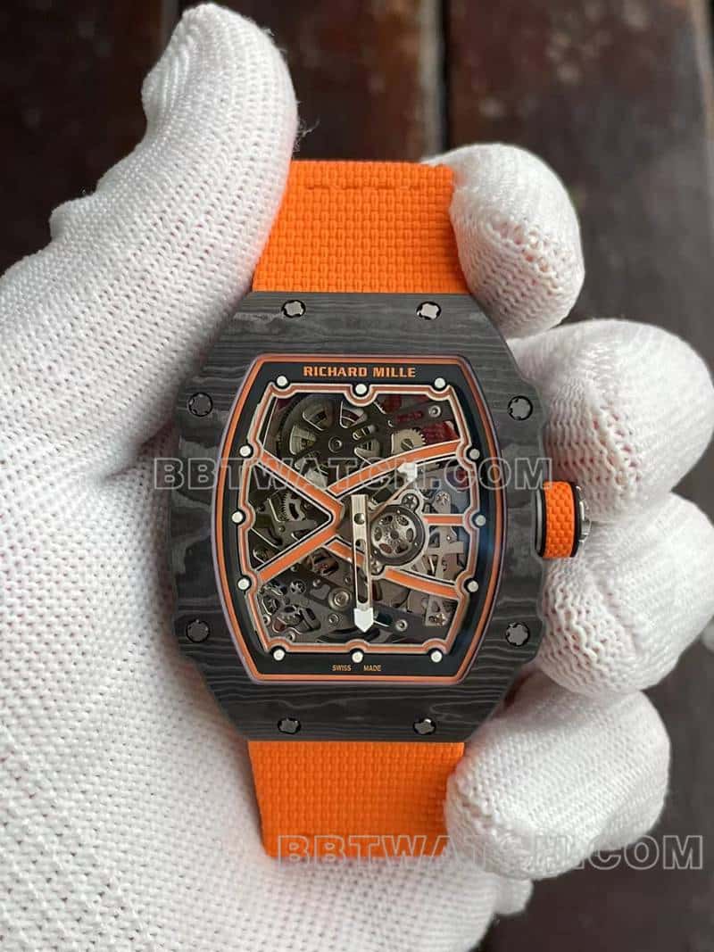 Richard Mille RM67-02 Top-Tier 1:1 Super Clone Skeleton Dial Mechanical Watch for Men