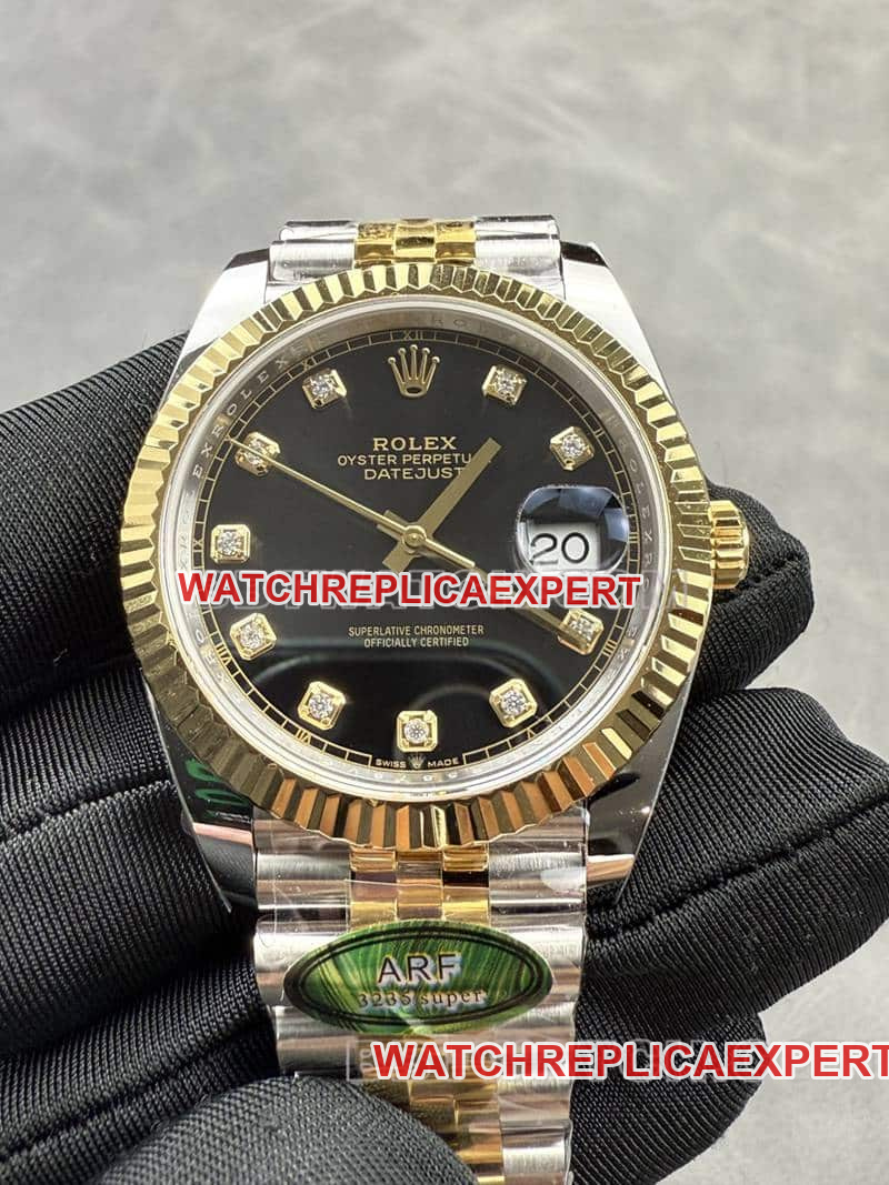 Rolex Datejust 126333 41mm ARF Top-Tier Replica Black Dial Mechanical Log Factory Watch
