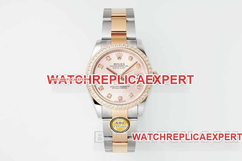 Rolex 31mm ARF Lady Watch with Rose Gold Color Dial and Folding Buckle