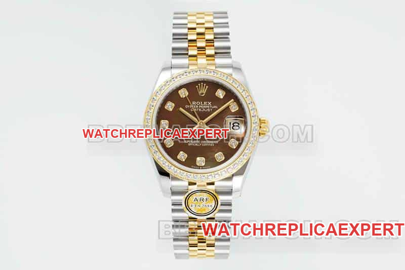 Rolex Datejust 31mm ARF Top 1:1 Black Mother-of-Pearl Dial Diamond Bezel Mechanical 278383