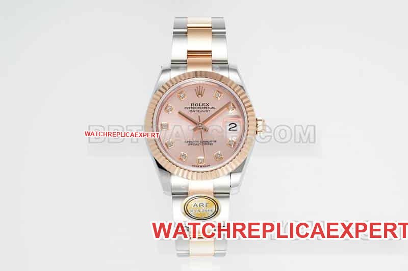 31mm ARF Rolex Datejust top-quality 1:1 replica rose gold dial 31mm mechanical three-link 278271