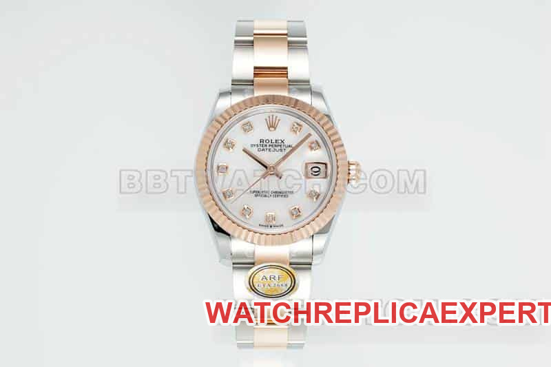 Factory ARF Datejust 1:1 Super A high imitation white mother-of-pearl dial Rolex 31mm mechanical three-link 278271